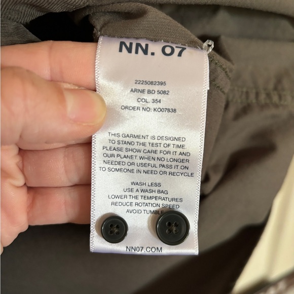 NN07 Arne 5082 Solid Button-Down Shirt - Picture 9 of 11